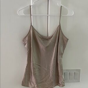 St. John Silk Slip Cami Top - Taupe